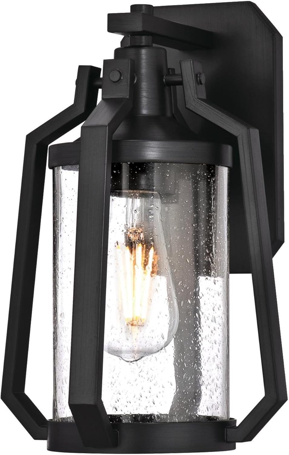 Westinghouse Lighting 6347700 Ridley One-Light Outdoor Wall Fixture, Matte Brushed Gun Metal Finish with Clear Seeded Glass Westinghouse Lighting 6347700 Ridley One-Light Outdoor Wall Fixture, Matte Brushed Gun Metal Finish with Clear Seeded Glass