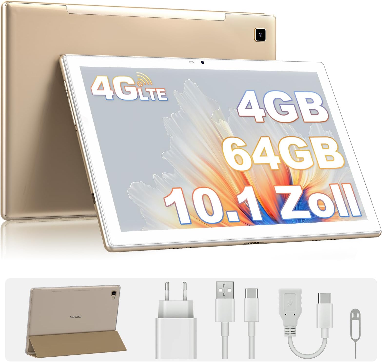 Blackview Tab 8 Tablet 10 Zoll 4GB RAM+64GB ROM 4G LTE + 5G WiFi Tablet ...