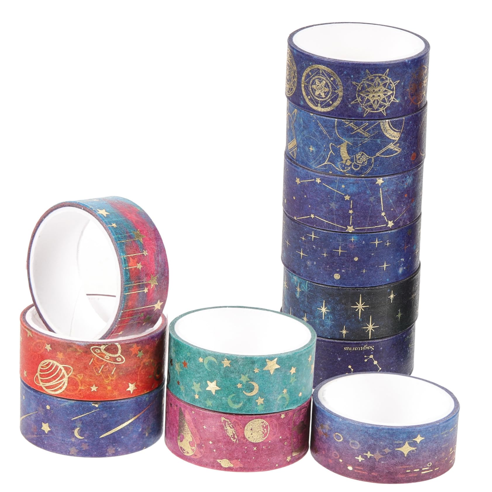 SEWACC 48rollos Cinta Washi De Diseño De Estrellas Para Scrapbooking y Accesorios De Manualidades y