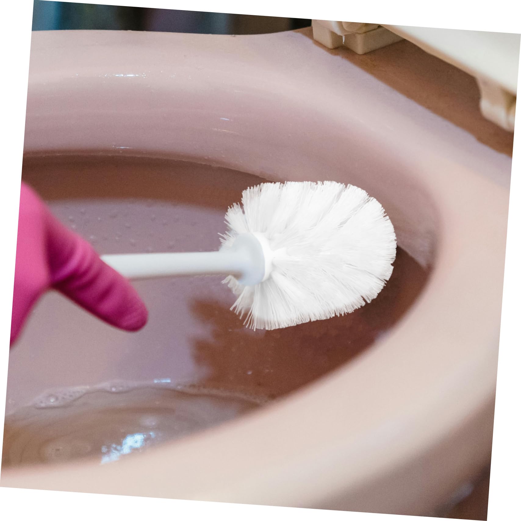 Toilettenbürste Ersatzkopf Set Weiß PVC Bürstenköpfe für Badezimmer WC Schüssel Reinigung 3 Stück