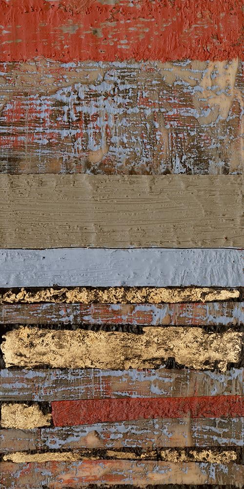 Zdobione tekstury wosku II plakat nadruk - Jennifer Goldberger (12 x 24)