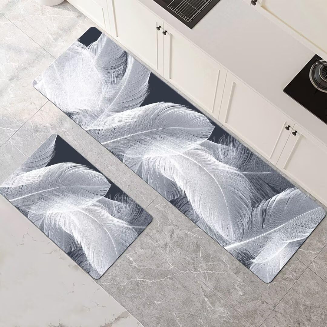 Alfombra cocina de secado rápido y súper absorbente en pack de 2 piezas lavables