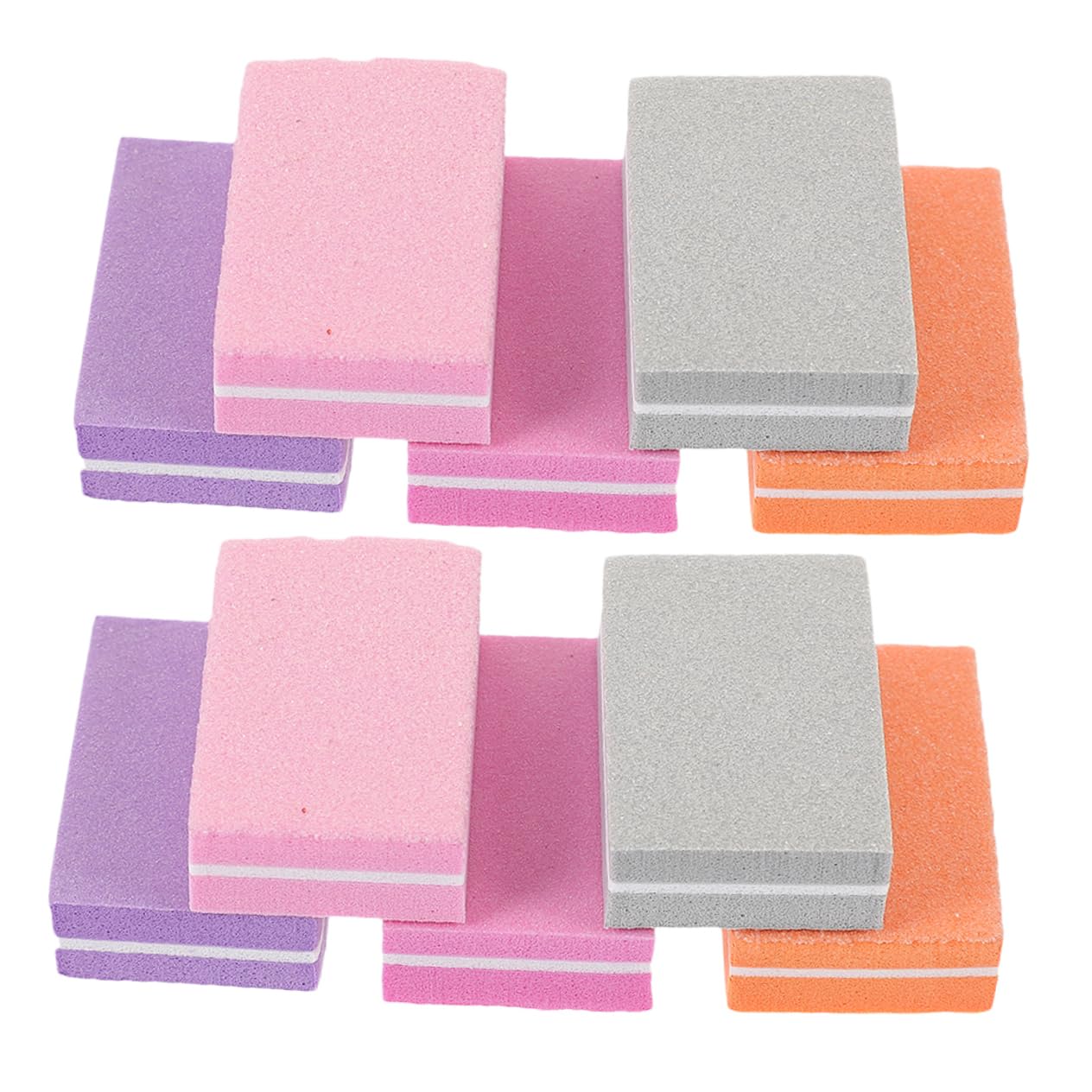 Healeved 4 Juegos Lima De Uñas Cortaúñas Perforar Prensa De Uñas Clíper Empujador De Uñas Pulidor Uñas Gel Para Uñas Nail Gel Tampones De Uñas De Esponja Amortiguadores De Uñas 100 Piezas*4