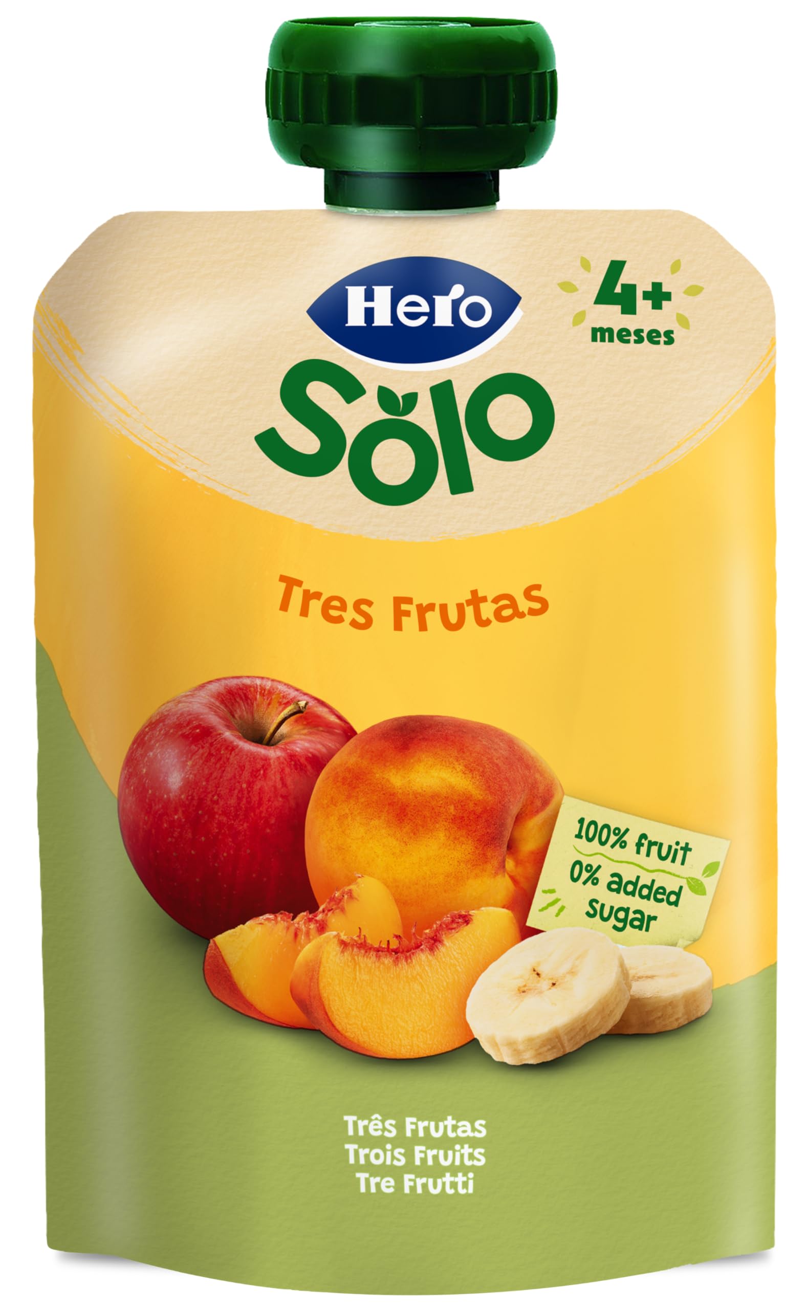 Hero Baby Bolsitas 3 Frutas 100 g Para Bebés 4 Meses