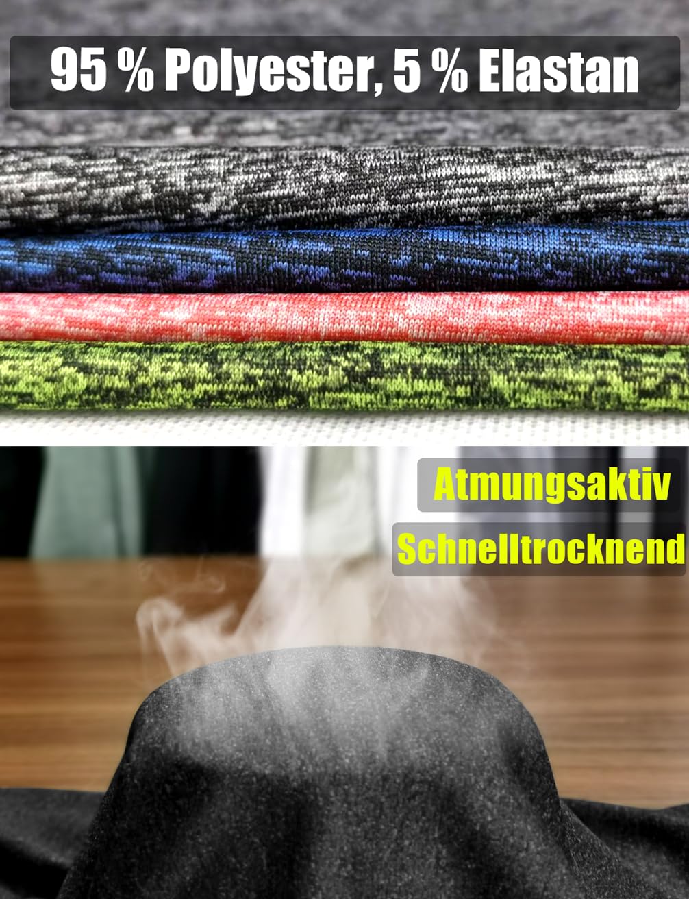 Lehmanlin Camiseta Deportiva sin Mangas para Hombre, Camiseta de Fitness para Gimnasio, Elástica, de Secado Rápido