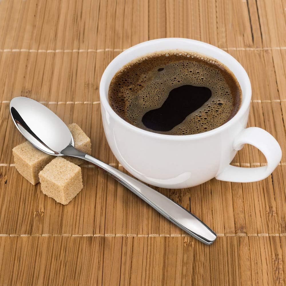 Ggbin 12 Pieces Demitasse Espresso Spoons, Stainless Steel Small Spoons, 5 Inches