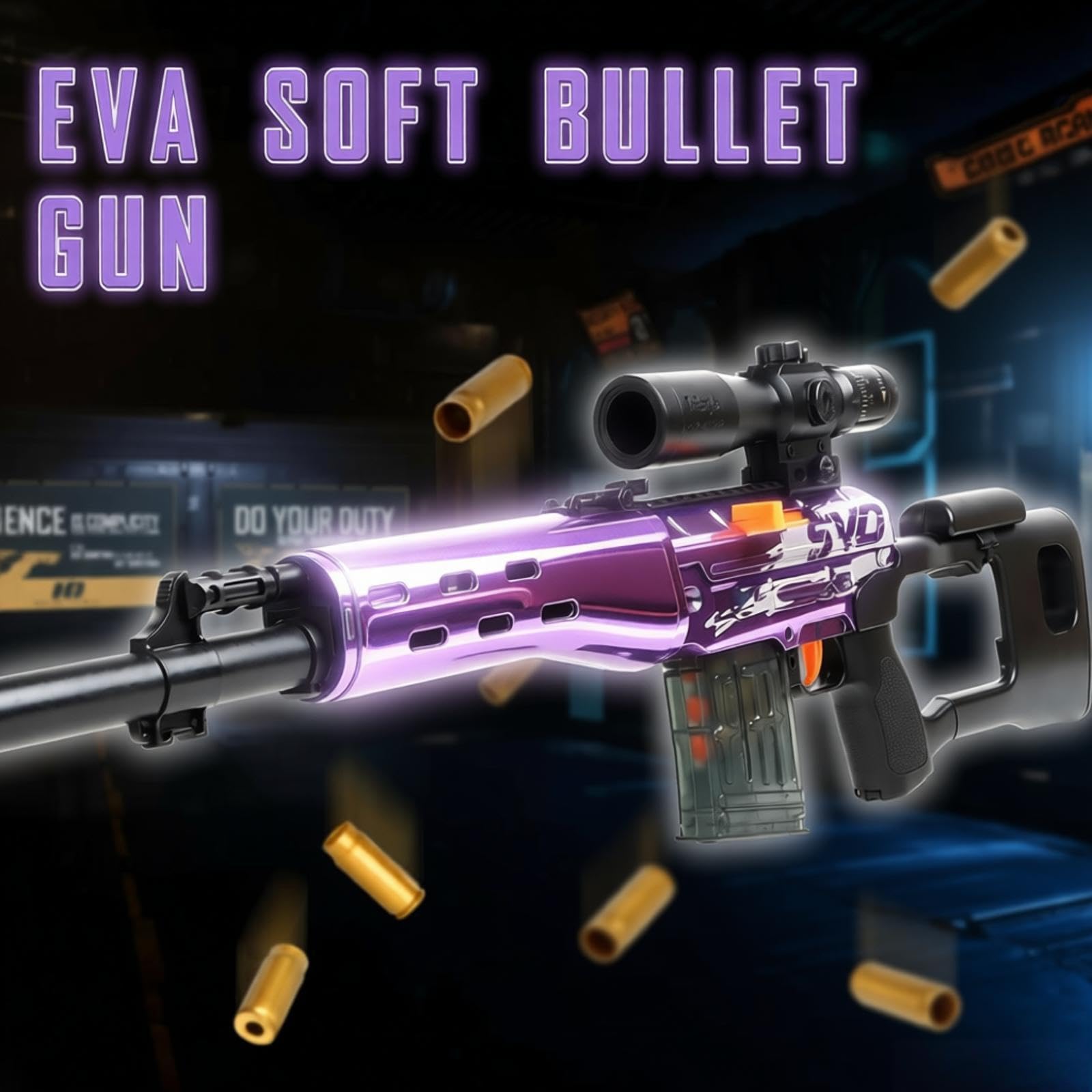 Pistolets Jouet, Pistolet avec éjection Balles Souples, Mousse Jouet Blaster, Pistolet a Bille Molle, Pistolet Jouets pour de Plus de Adulte, Fusil Sniper