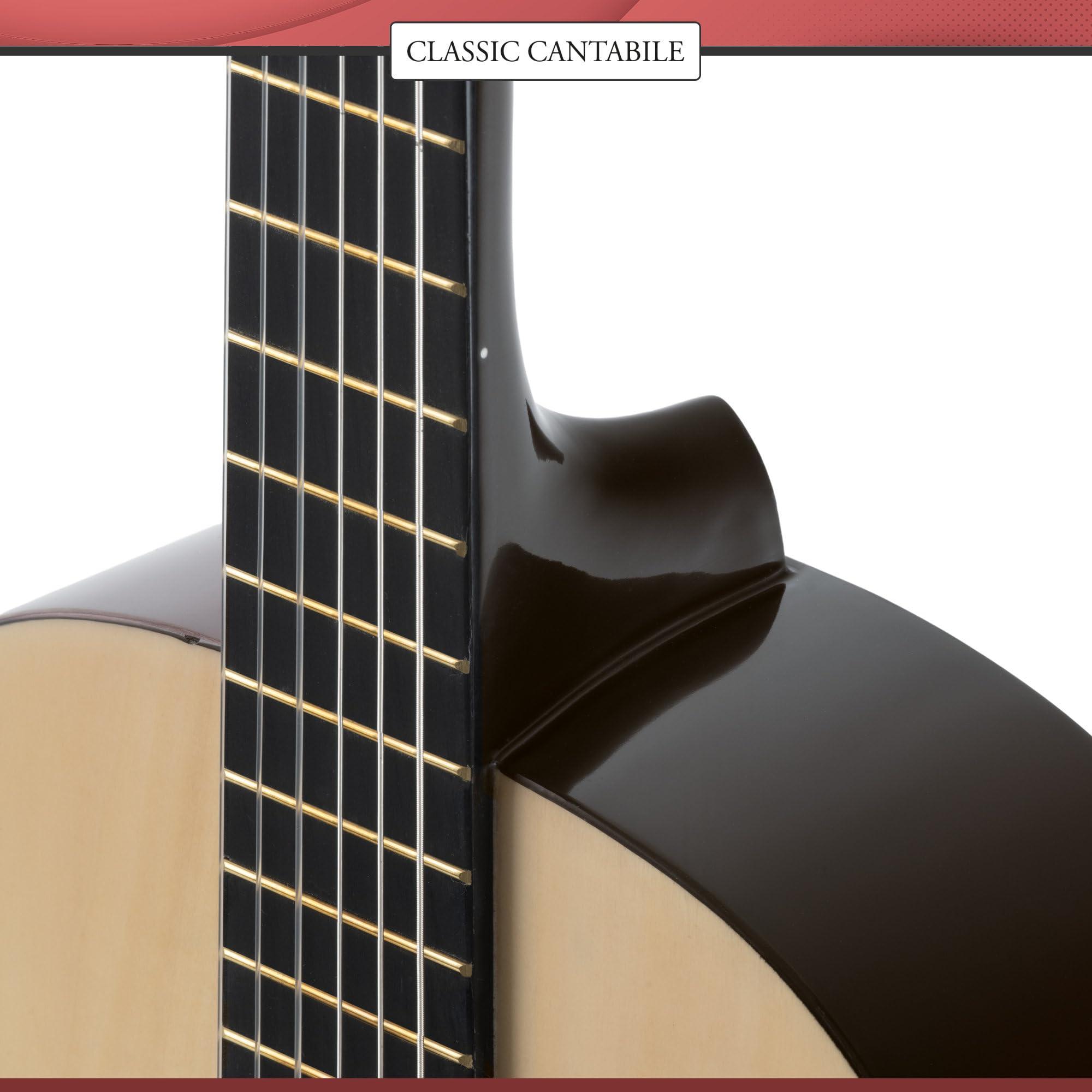 Classic Cantabile Acoustic Series AS-851-L Guitare Classique 4/4 Pour Gauchers