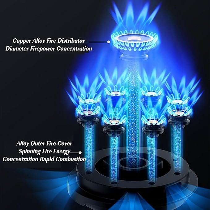 Estufa de Gas de 1 Quemador, Encendido Electrónico, Acero Inoxidable miniatura 4