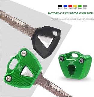 XUUHAA Para Kawasaki Z125 Z400 Z650 Z750 Z800 Z900 Z1000 VERSYS650 ZX6R motocicleta CNC Key Cover Cap Creative Keys Case Shell (Color : Azul-Z, Tamaño: Normal)