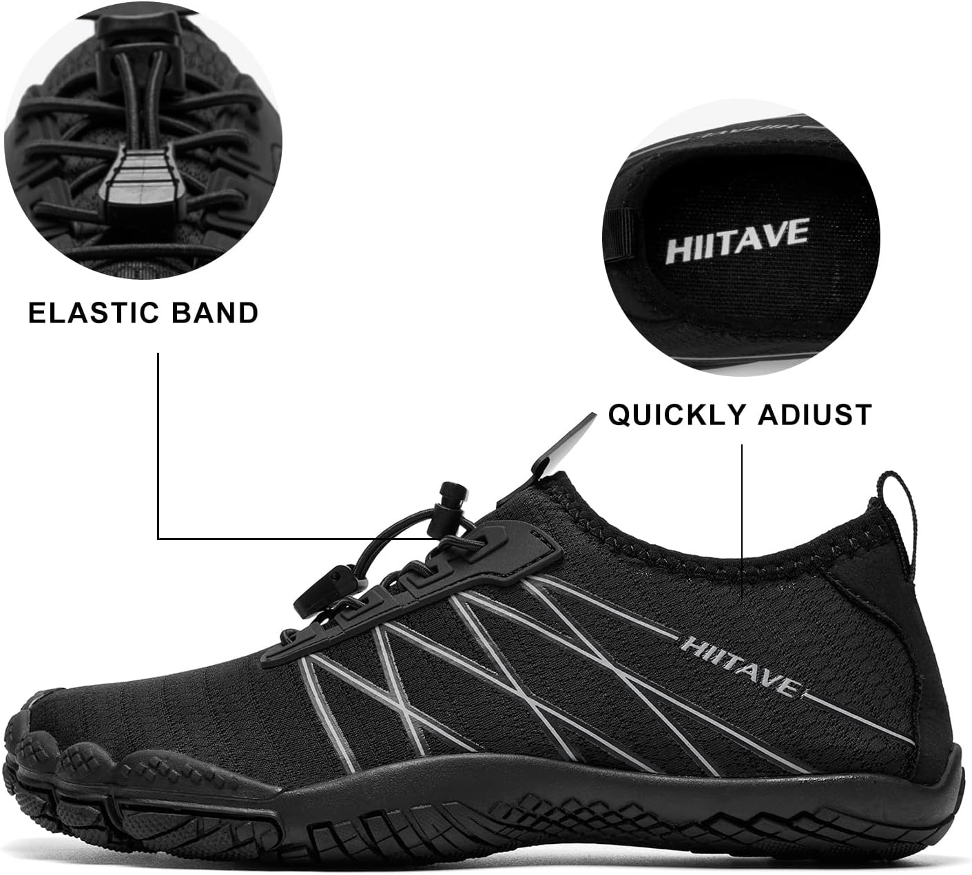 HIITAVE Men Barefoot Water Shoes Beach Aqua Socks Quick Dry for Outdoor Sport Hiking Swiming Surfing - Image 2