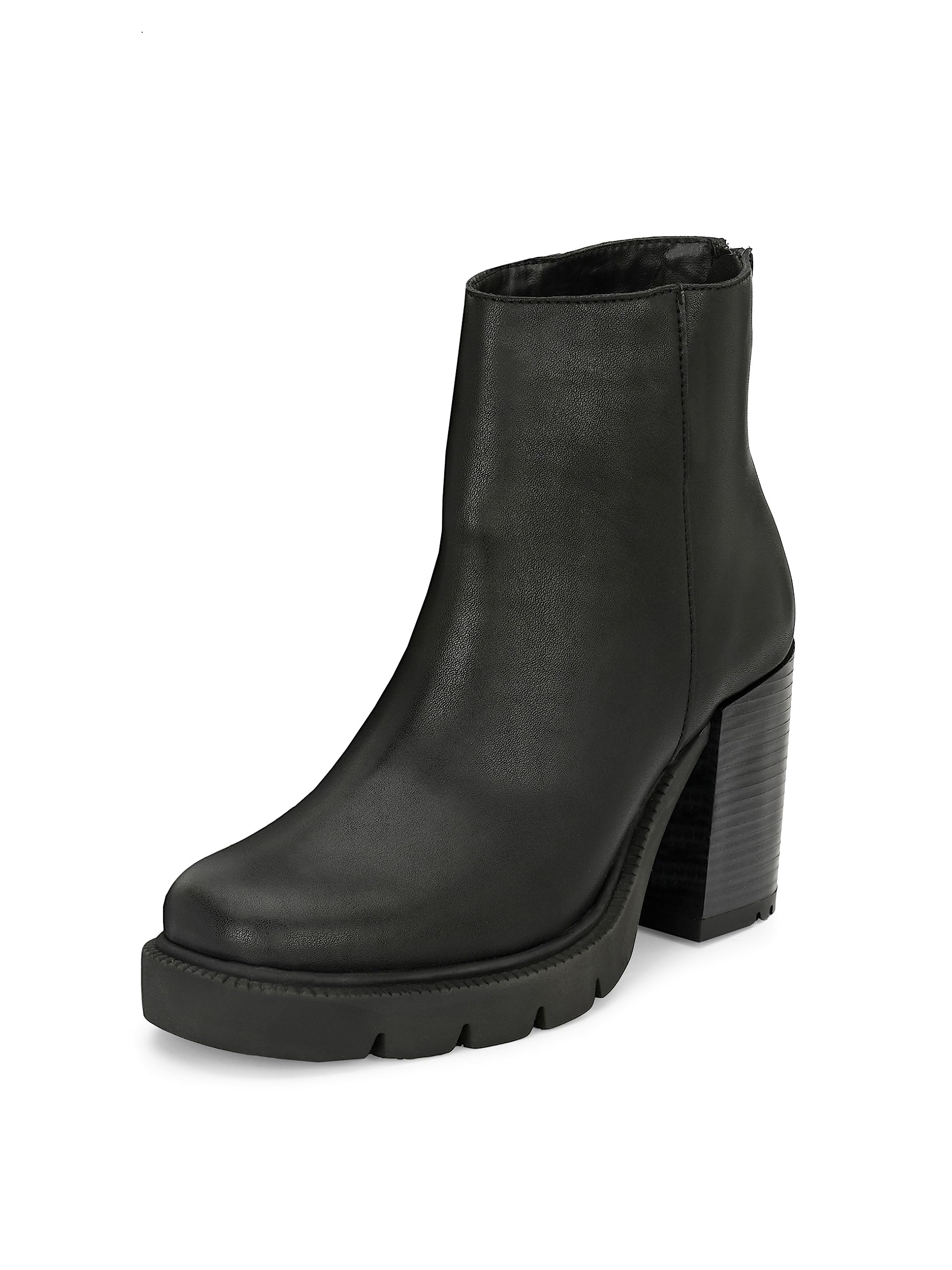 EL PASO Black Leather Formal High Heel Chelsea Boots for Women - 3 UK (B0CBMRJ7XQ) Amazon Price History, Amazon Price Tracker
