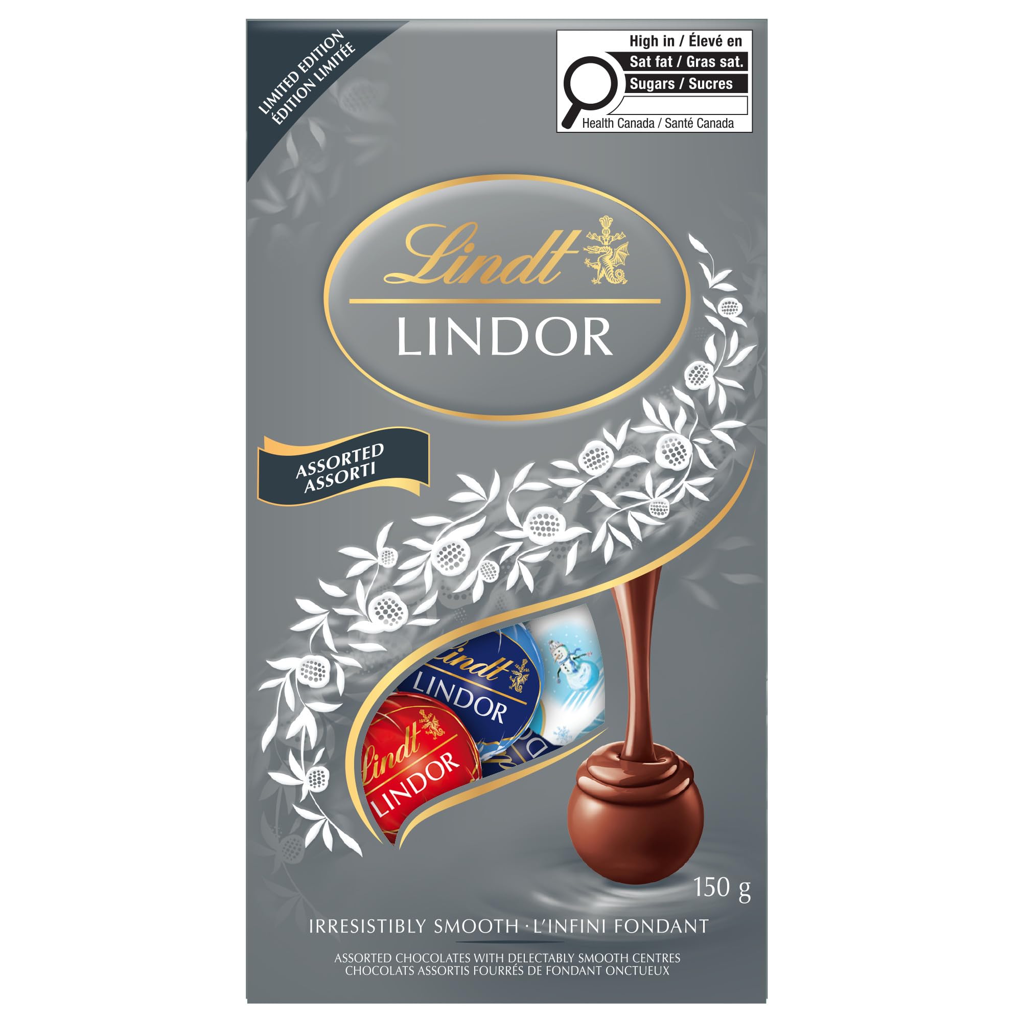 Lindt LINDOR Limited Edition Assorted Chocolate Bag, 150g, Perfect
