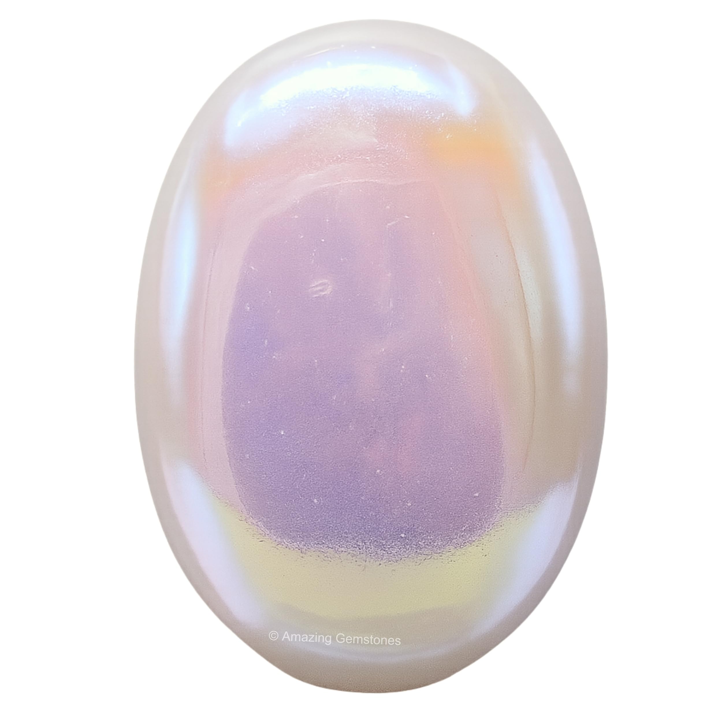 Angel Aura Quartz Crystal Palm Stone, 45-50mm Large Healing Crystal