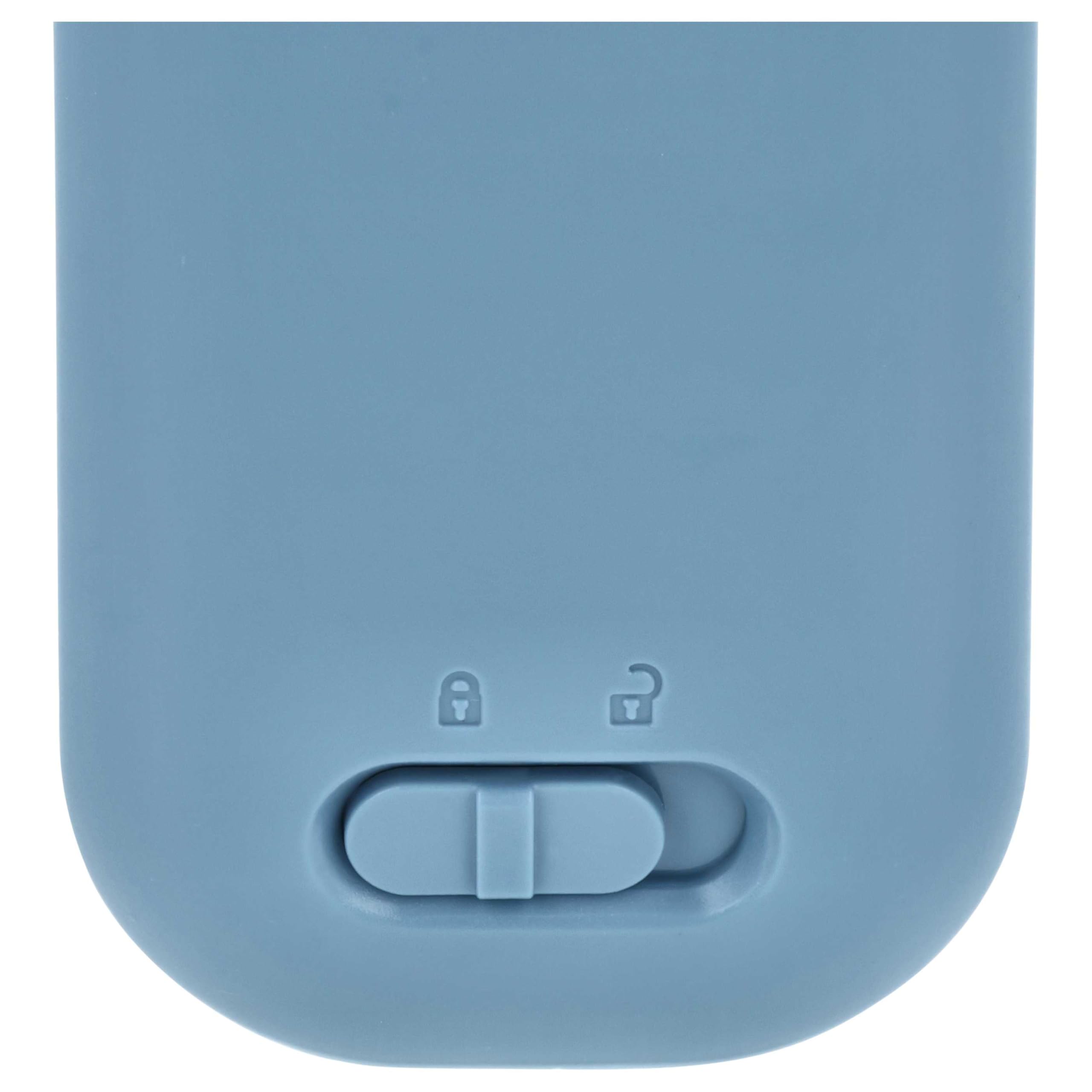 vhbw 5x batteria compatibile con Ascom 9D62, D62 DECT, i62, DH4-ACAB telefono fisso cordless (900mAh, 3,7V, Li-Ion) blu/grigio
