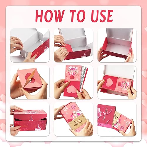 Miniatura 3 de Caja de regalo sorpresa de cumpleaños, caja de regalo sorpresa para dinero, caja sorpresa de explosión, caja de regalo de explosión en efectivo,
