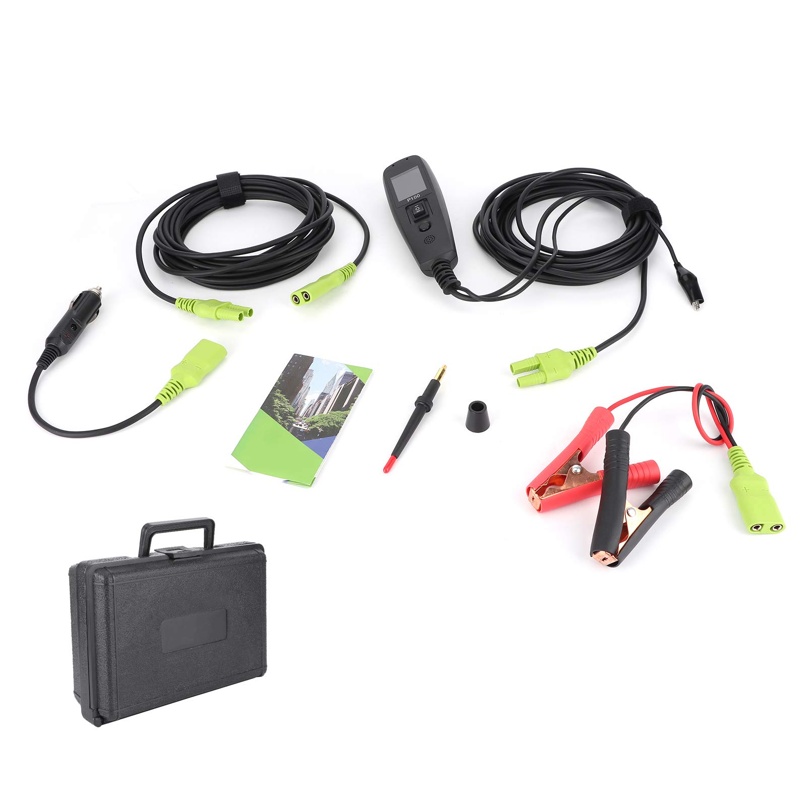 Testeur de circuit, sonde de tension automobile P100 et outil de diagnostic électrique avec câble d’extension de 32,8 pieds, pour contrôler alimentation, masse et continuité