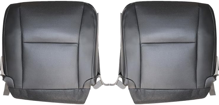 Black Replacement Driver and Passenger Side Bottom Seat Covers Compatible with Lexus RX350 RX450h 2010 2011 2012 2013 2014 2015