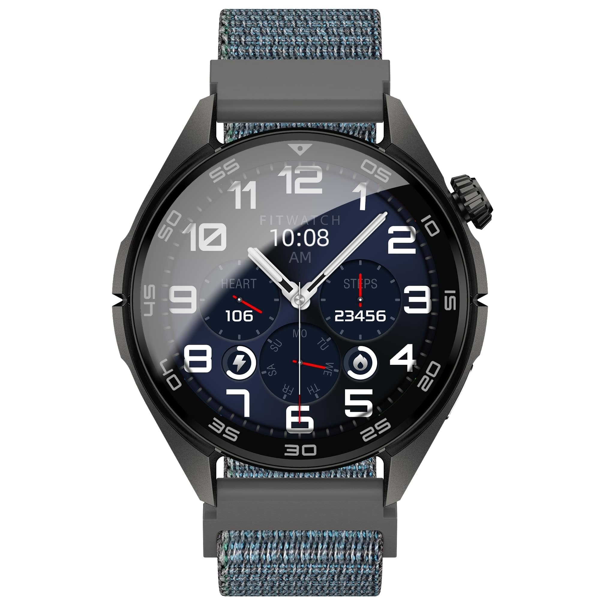 Nilox, Trailpro con GPS Integrado, Smartwatch para Mujer y Hombre con Salud, Monitoreo de Fitness y Notificaciones, Resistente al Agua y al Polvo, Compatible con Android e iOS