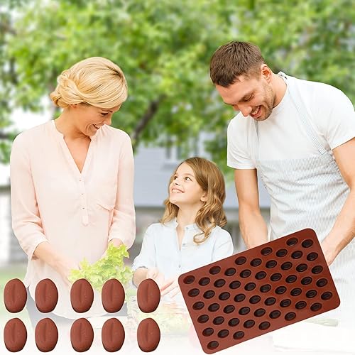 Miniatura 5 de Molde de barra de chocolate con diferentes patrones para compromiso y fiesta, adecuado para hacer moldes de chocolate y chocolate helado, 1 paquete
