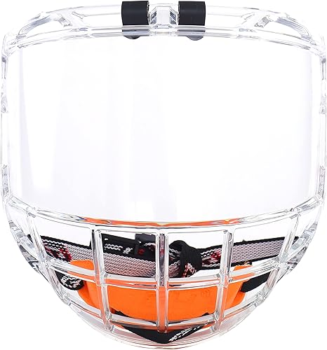 Miniatura 3 de Gy Casco de hockey de cara completa para adultos y jóvenes, antiarañazos, antivaho y certificado CE