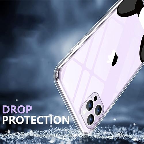 Miniatura 4 de Funda compatible con iPhone 14 Pro Max, bonita funda de teléfono de Bulldog Francés, TPU suave a prueba de golpes, transparente, regalo para mujeres