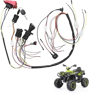 6V 12V 24V DIY Wire Harness Electric Conversion Kit for Kid's Ride On Toys Car,Set of Wire Harness Switch for Children Power Wheels Trax Upgrade Replacement Parts