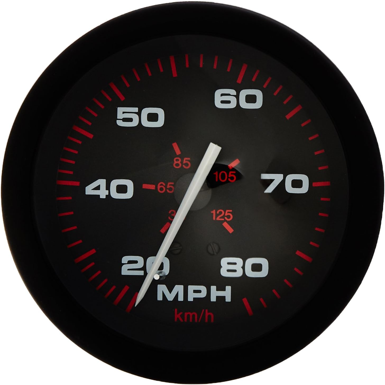 Sierra International 57899P Amega Domed Pitot Type Scratch Resistant Speedometer Kit, 3"