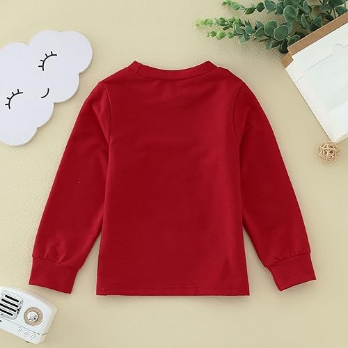 Miniatura 2 de Dear Santa it was papa's idea - Sudadera de manga larga con estampado de letras navideñas para niños y niñas