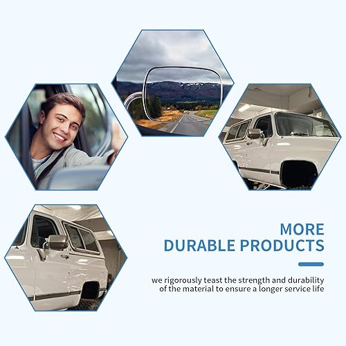 Miniatura 5 de ECCPP Juego de pares para Chevy/Chevy GMC Jimmy Suburban C10 20 30/C/K1500 2500 3500/C15 25 35 manuales de montaje inoxidable plegables cromados