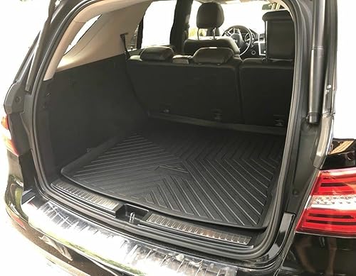 Miniatura 3 de Tapete de maletero para Mercedes-Benz Clase ML 2012-2015 – Tapetes resistentes a la intemperie para maletero de automóviles con borde elevado – Goma