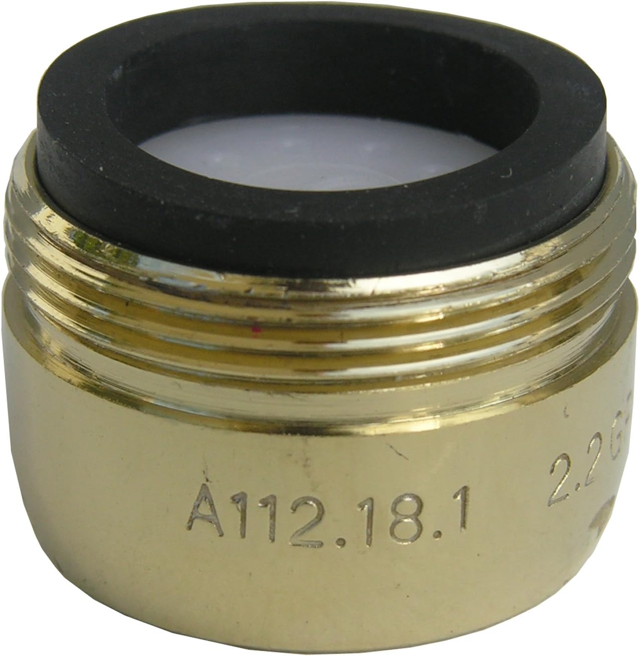 LASCO 09-1983 Small Male Faucet Aerator with 13/16 x 27 Thread, Polished Brass
