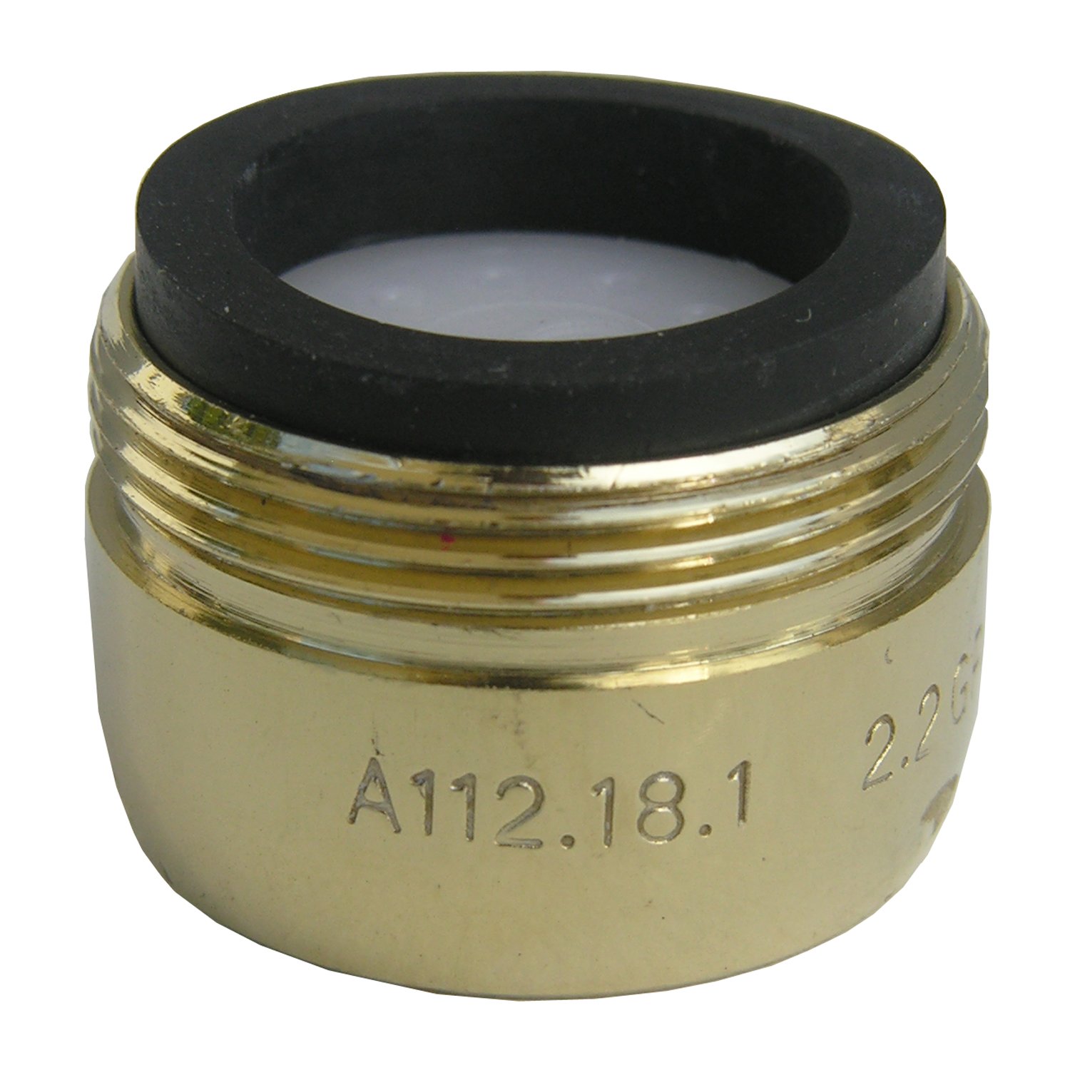 LASCO 09-1983 Aérateur de robinet mâle avec filetage 13/16 x 27 en laiton poli