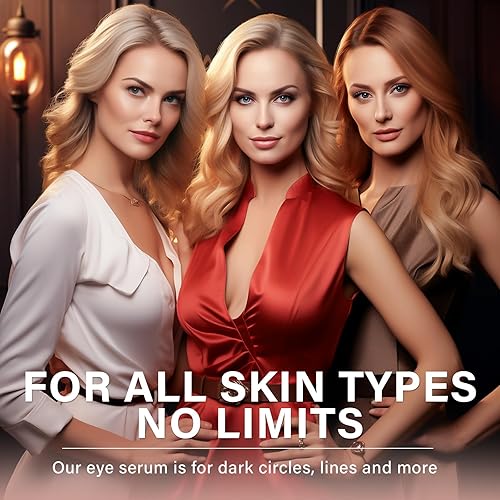 Miniatura 7 de Crema de ojos con 5% de cafeína, crema debajo de los ojos para ojeras e hinchazón, suero de ojos con cafeína con rodillo de 360 que hidrata la zona