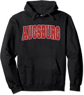AUGSBURG GERMANY Varsity Style Vintage Retro German Sports Pullover Hoodie