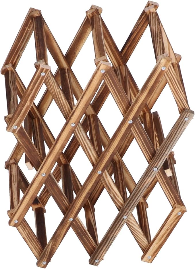 Soporte para Botellas de Vino Plegable de Madera, 8 Espacios miniatura 7