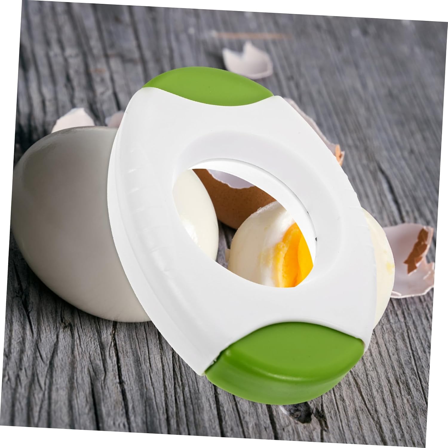 Garneck 2pcs Egg Topper Cutter and Cracker Opener Multi Functional Boiled Separator and Peeler Tool Smooth Surface Kitchen Gadget for Soft and Hard Cooked