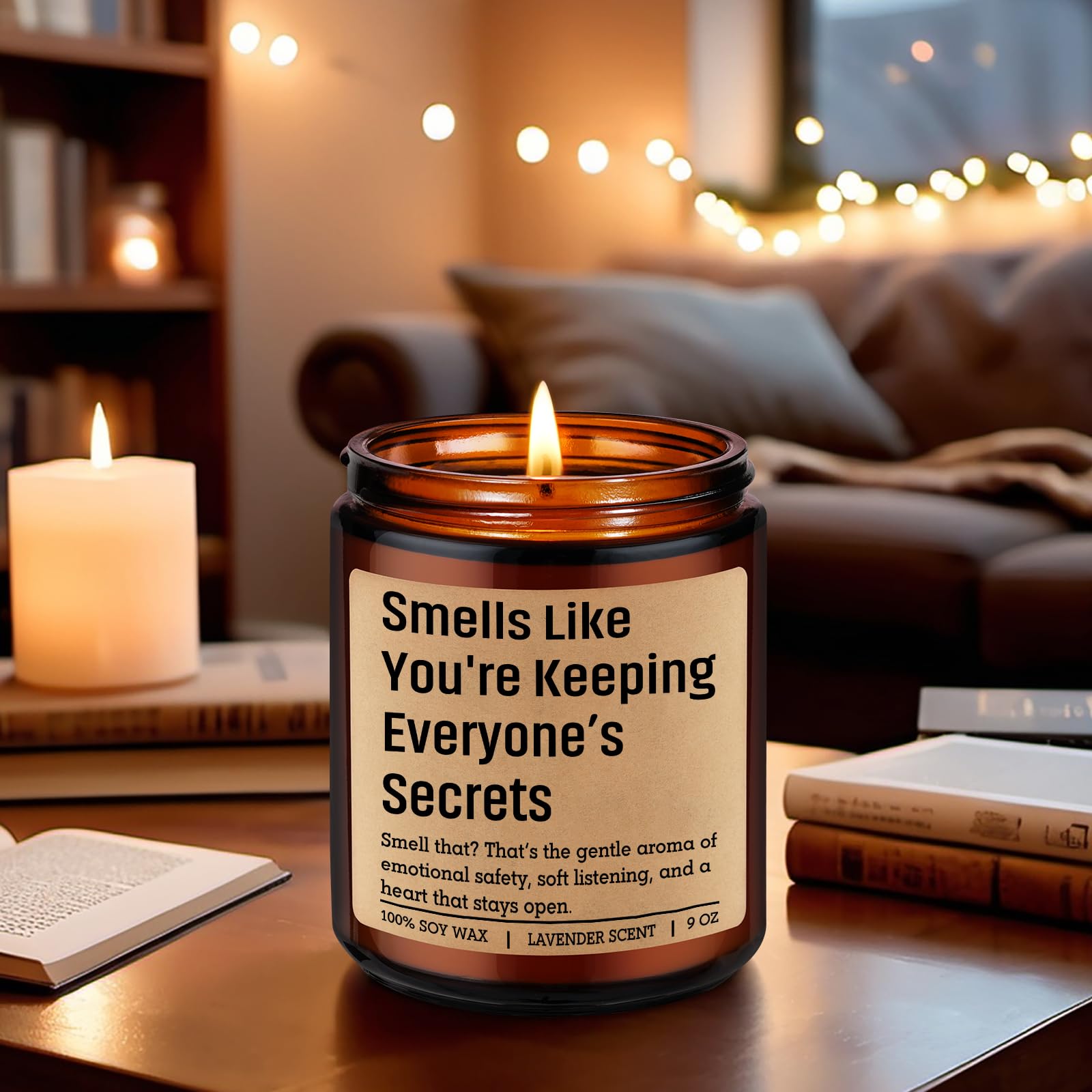 GSPY Scented Candle, Therapist Gifts, Counselor Appreciation Gifts - Mental Health, Psychology Graduation, Therapy Office Decor for Therapist, Psychologist, School Counselor, Social Worker, Women, Men