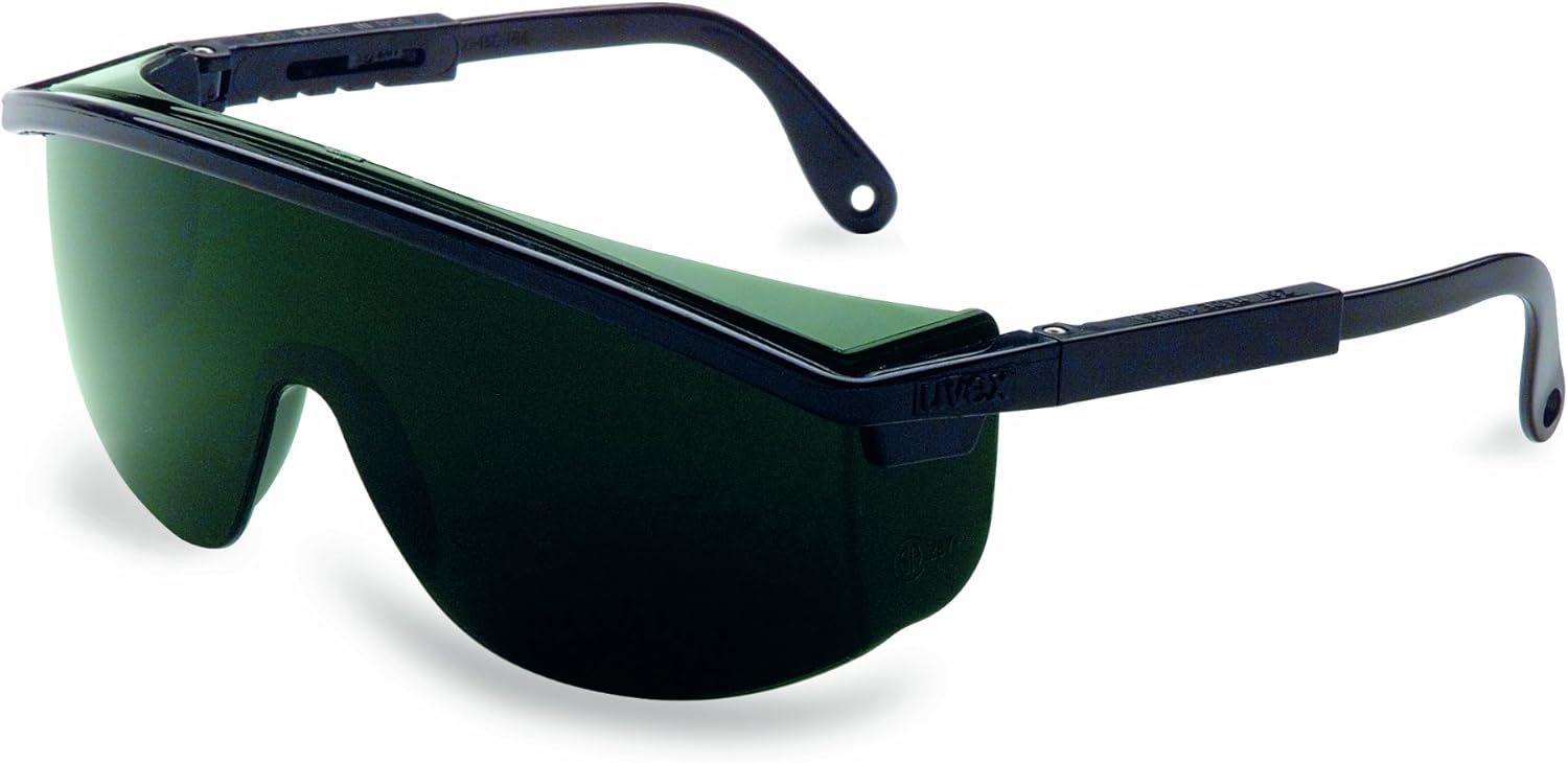 UVEX by Honeywell Shade 5.0 Safety Glasses, ScratchResistant, Black