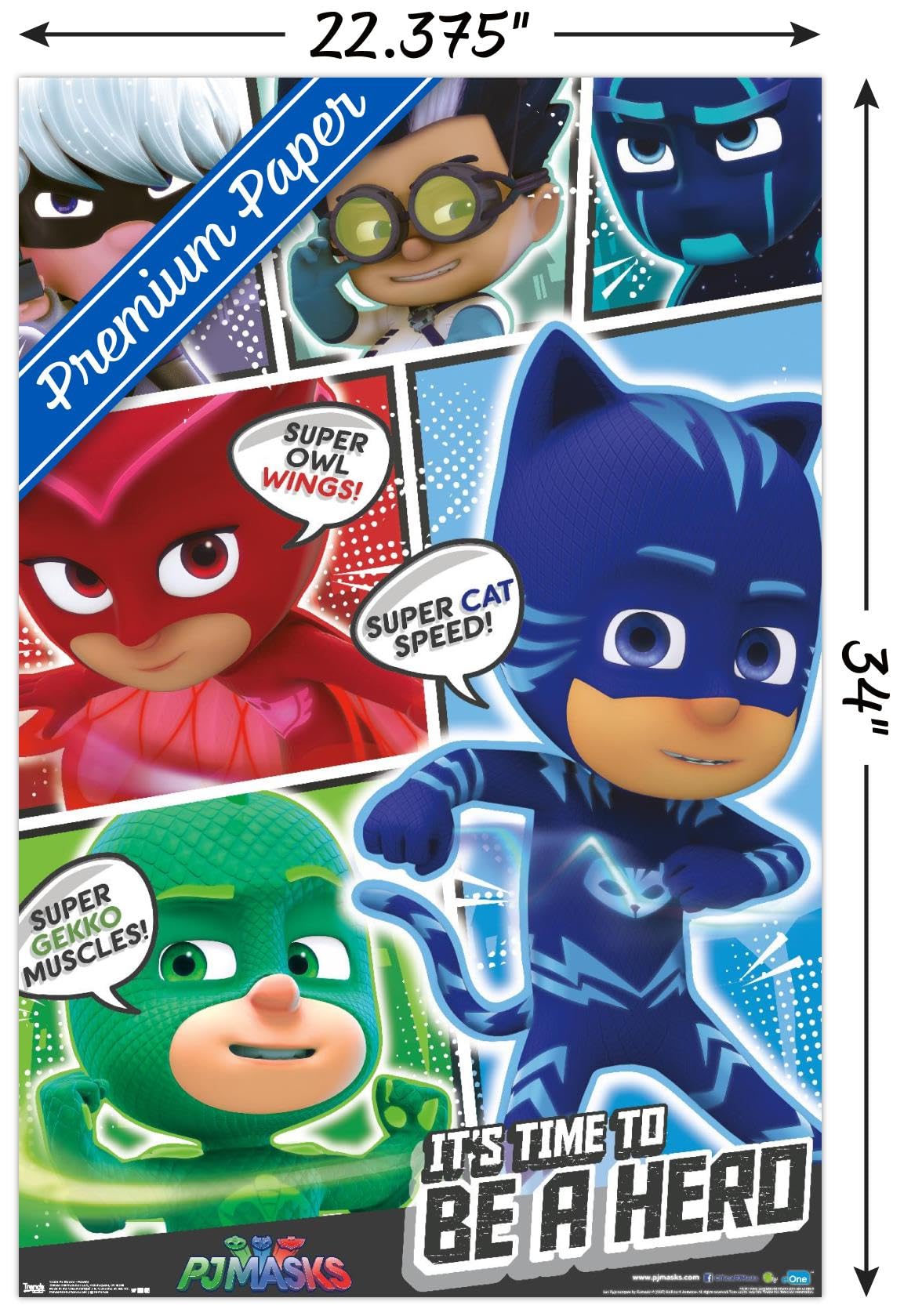 Amazon.com: Trends International PJ Masks - Powers Wall Poster