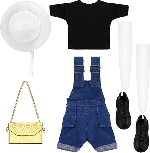 Geyoga Ropa para muñecas Accesorios para muñecas de 12 pulgadas, ropa casual con zapatos, calcetines, sombrero, bolsa, top conjunto de mono de