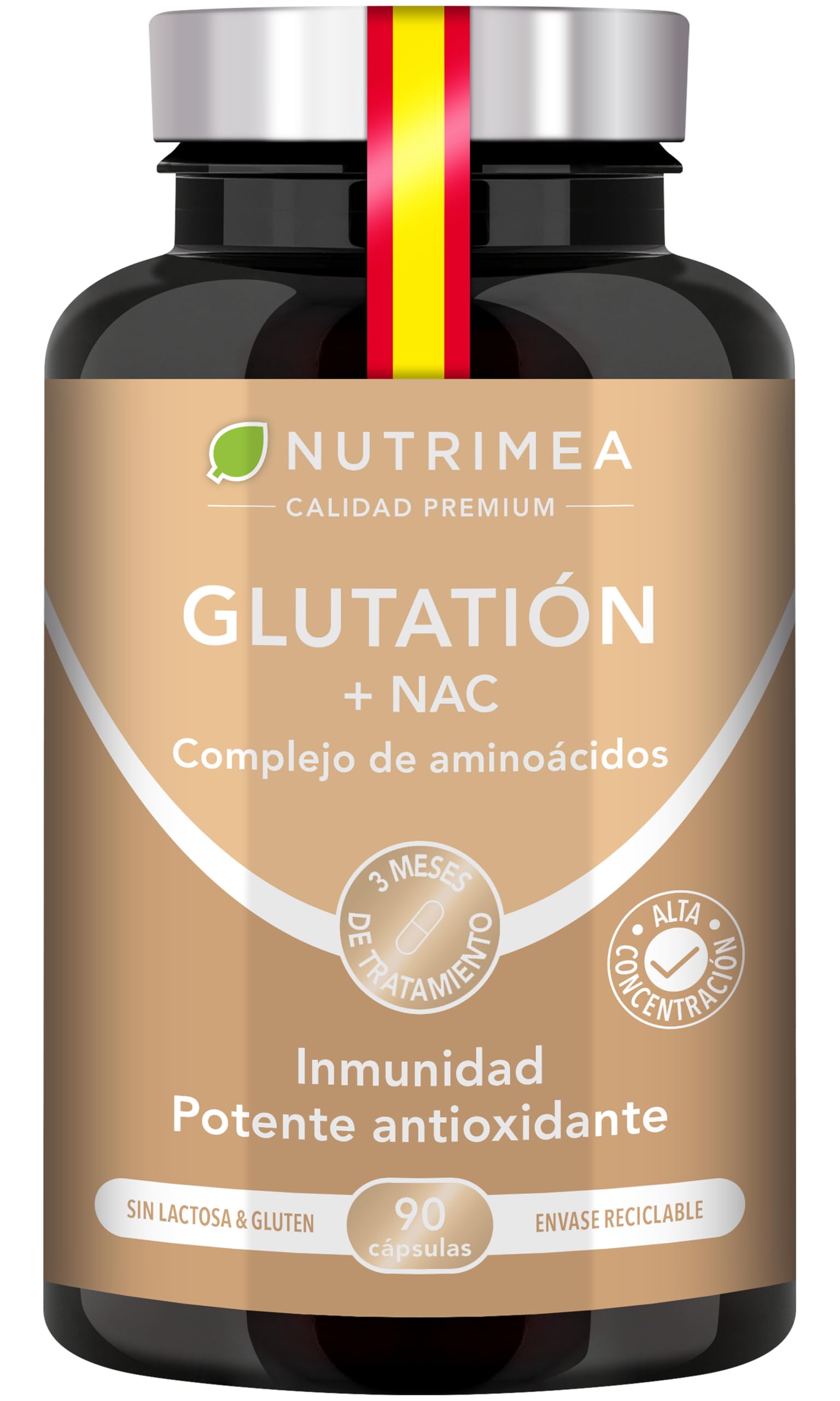 nutrimea glutathione Reduced Glutathione 98% + NAC, Selenium and Vitamin C – Powerful  Antioxidant, Detox and Anti-Aging – Immune Support and Luminous Skin – High  Absorption – 90 Vegan Capsules – Made in France – Nutrimea : Amazon.es:  Health & Household