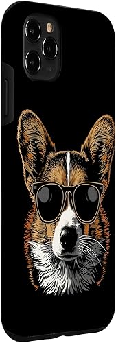Miniatura 3 de Funda divertida para iPhone 11 Pro Max Corgi con gafas de sol con diseño de perro, mamá, papá, Corgi