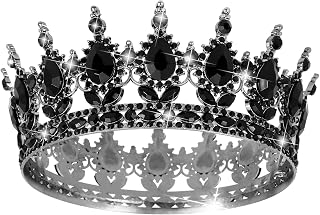 TOBATOBA Queen Crown Rhinestone Princess Wedding Birthday Tiara, corona para pastel, Hair Accessories Costume Party Halloween