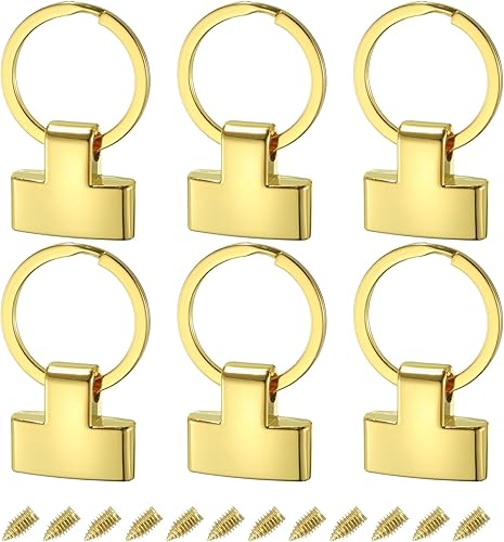 uxcell Accesorios para llavero con llavero y anillo para bolso de mano para llavero de coche