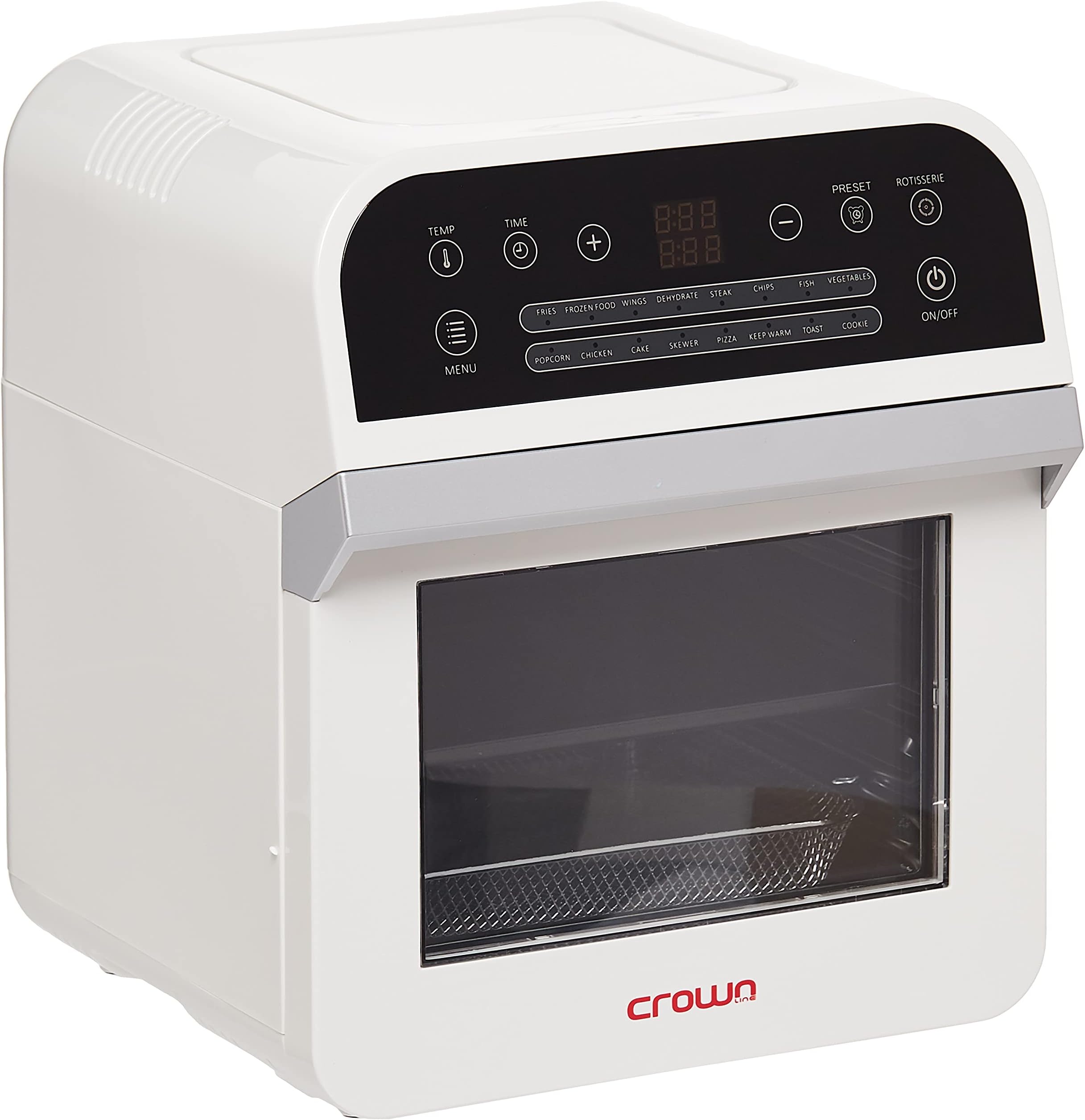 Crownline Air Fryer With Oven | Af-204, White"Min 1 year manufacturer warranty"