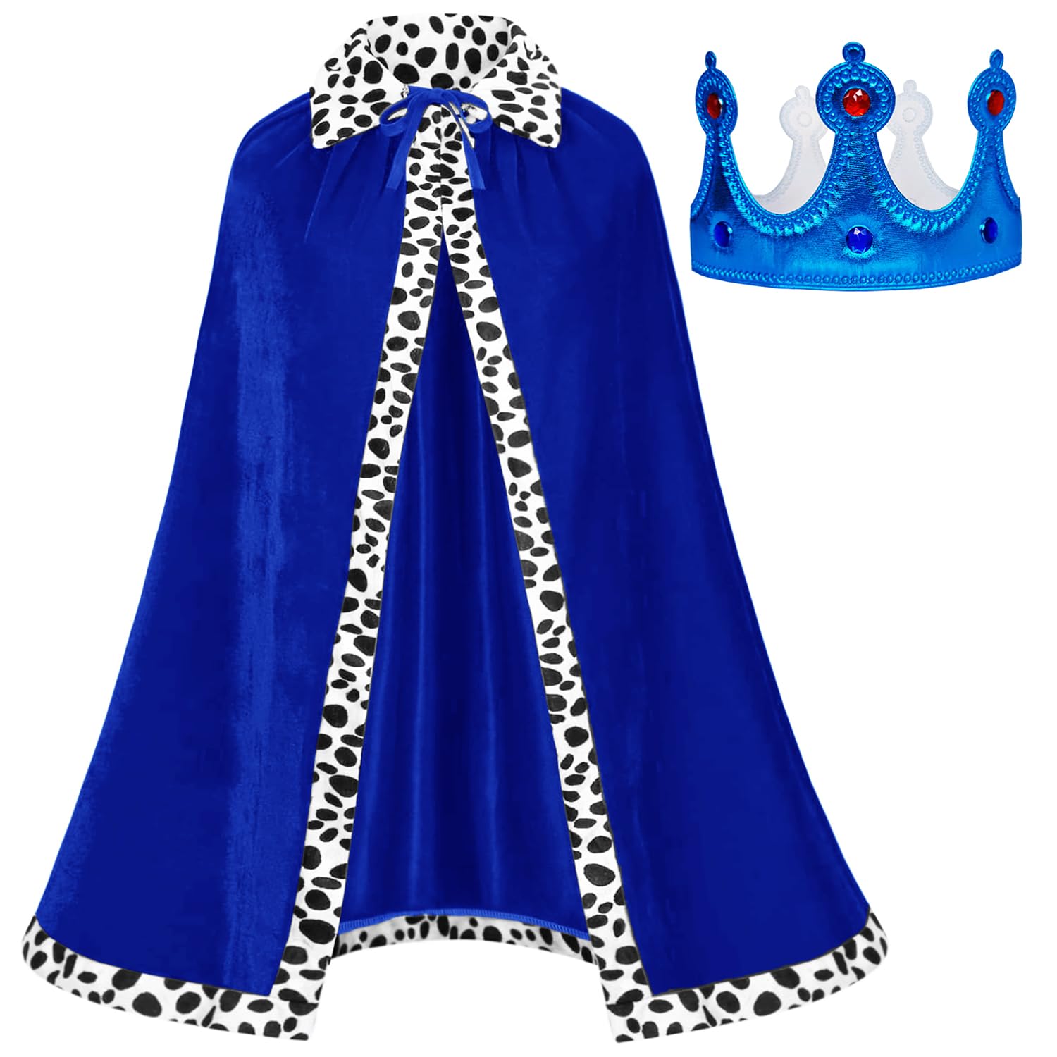 King Robe Blue Naichuo King Robe Cosplay Halloween Costume, Medieval Queen King ...