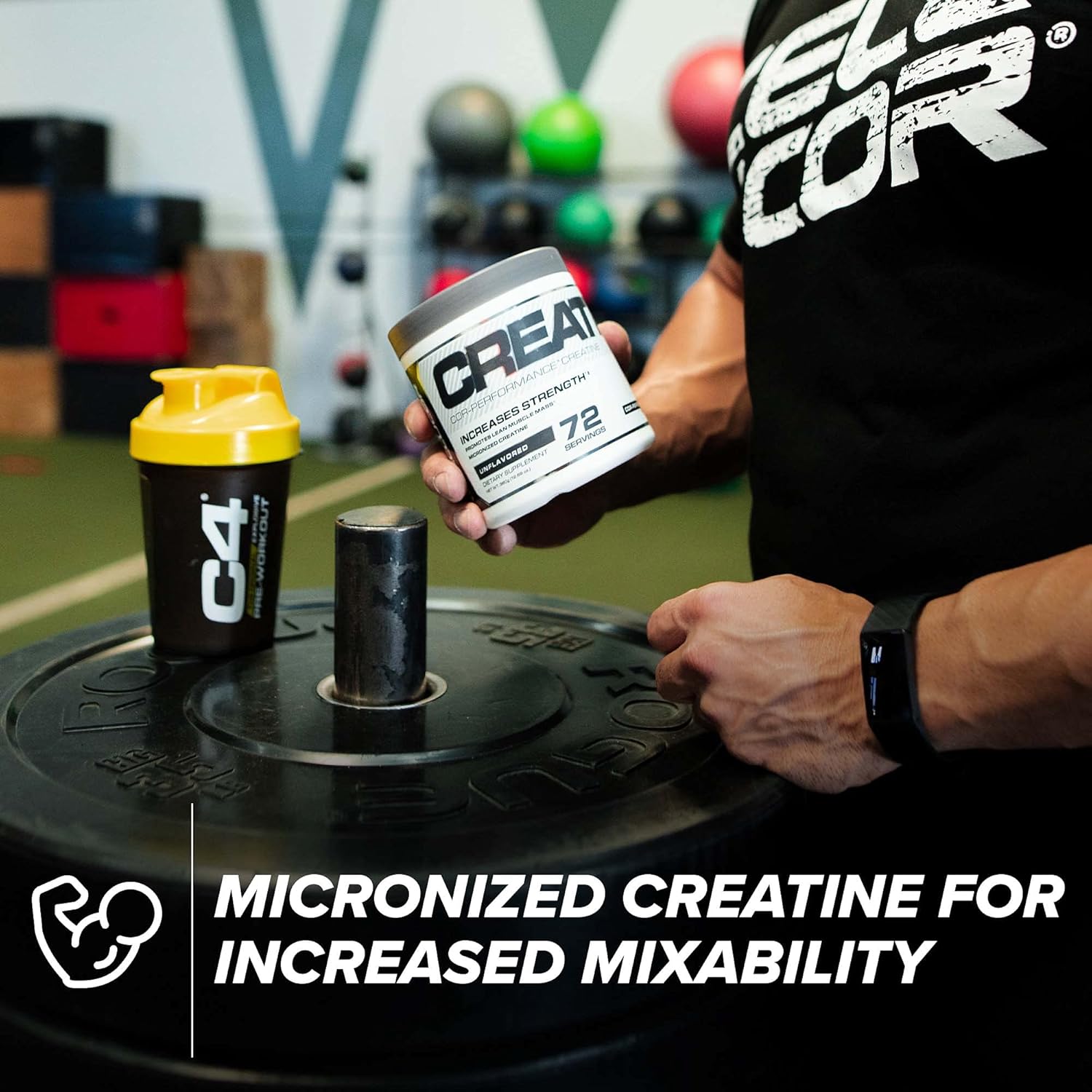 Cellucor Pre Workout & Creatine Bundle, C4 Original Pre Workout Powder, Icy Blue Razz, 30 Servings + Cor Performance Creatine Powder, 72 Servings : Everything Else