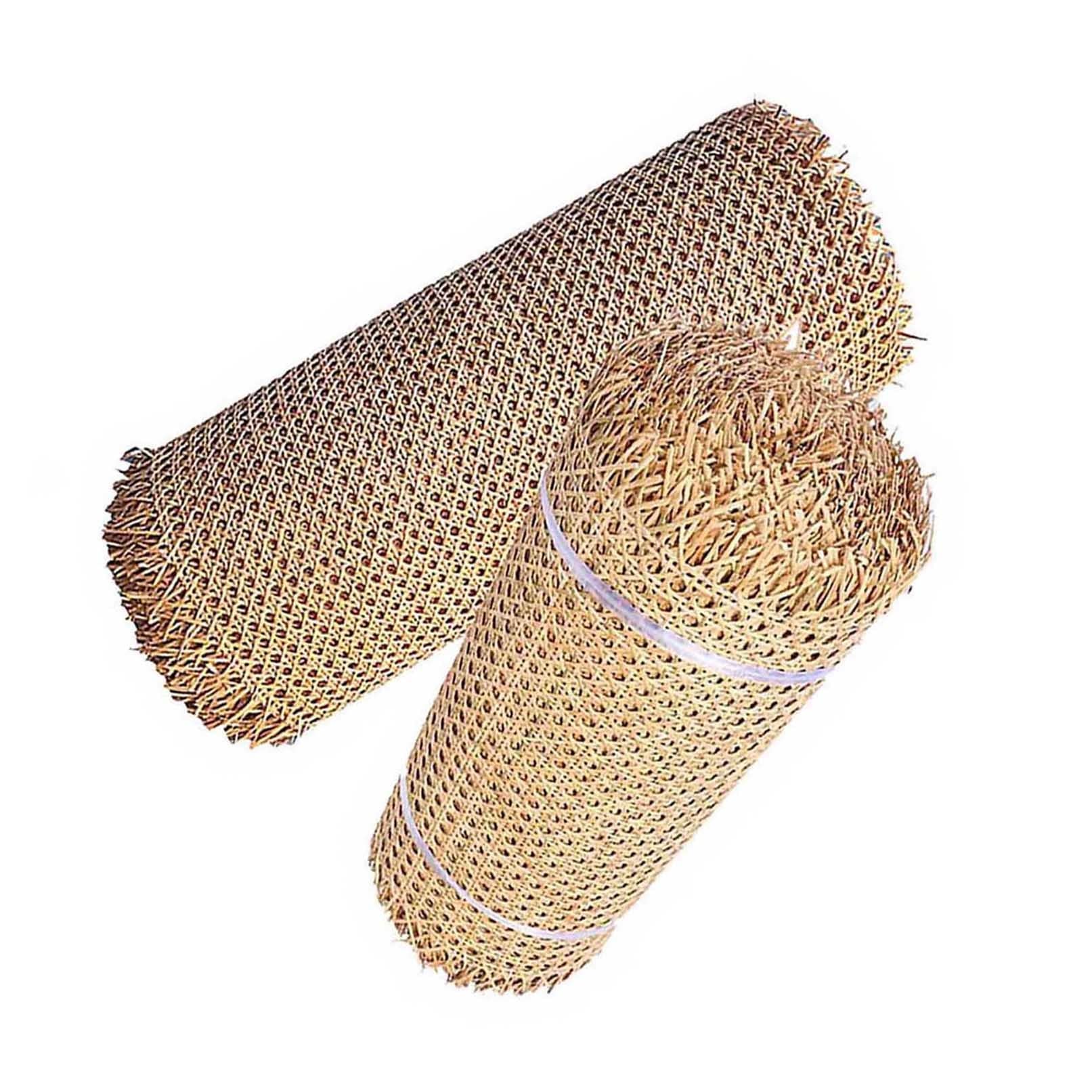 Naturalne rolki z rattanu: sześciokątna siatka rattanowa do projektów DIY ze skórami, 40 cm x 400 cm (16 cali x 158 cali): ekologiczna siatka rattanowa do toaletek i dekoracji