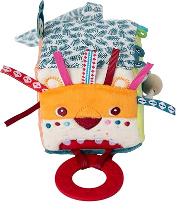 LILLIPUTIENS - Lion Activity Cube with Hanger, Multicolor L83123